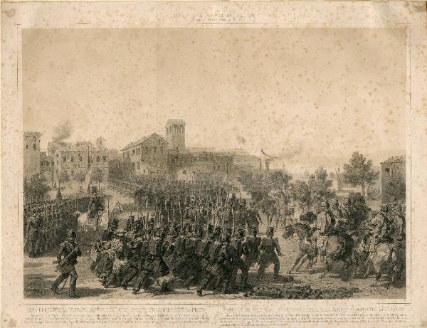Resa di Peschiera, entrata vittoriosa delle truppe piemontesi nella piazza