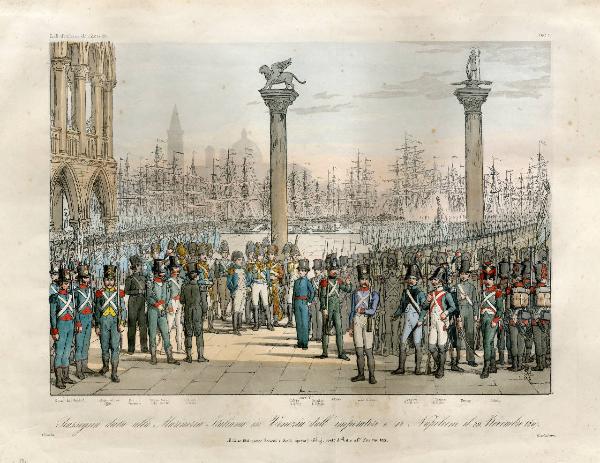 Rassegna data alla Marineria italiana in Venezia dall'imperatore e re Napoleone il 29 Novembre 1807