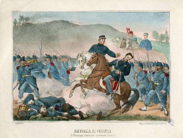 Battaglia di Custoza - il principe Amedeo rimane ferito