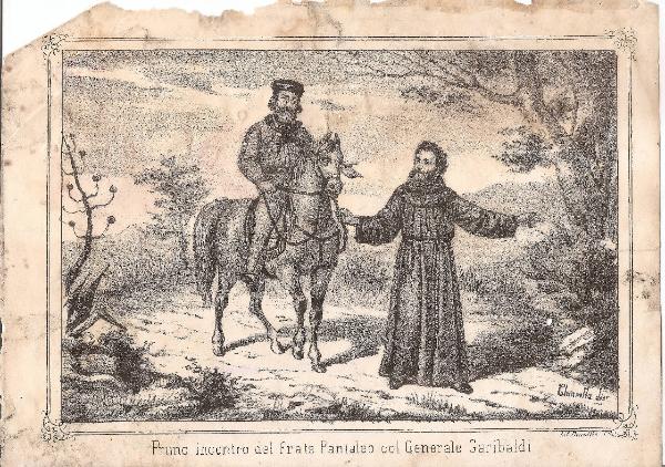 Primo incontro del frate Pantaleo col Generale Garibaldi