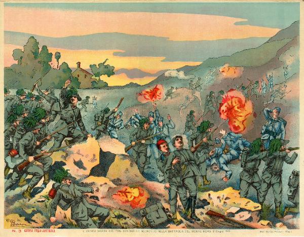 L'eroica morte del Tenente colonnello Negrotto nella battaglia del Monte Nero