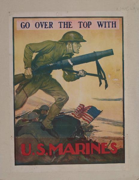 GO OVER THE TOP WITH U.S. MARINES