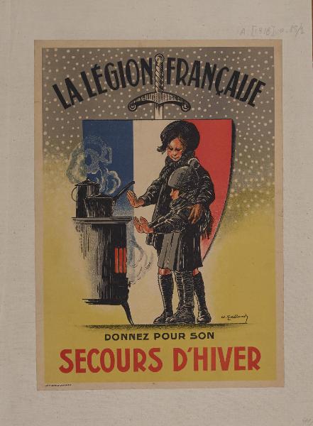 LA LÉGION FRANÇAISE Donnes pour son SECOURS D'HIVER