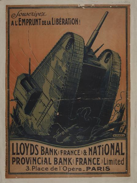 Souscrivez A L'EMPRUNT DE LA LIBERATION! LLOYD BANK (FRANCE) & National PROVINCIAL BANK (France)