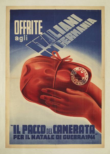 OFFRITE agli ITALIANI IN GERMANIA."IL PACCO del CAMERATA PER IL NATALE DI GUERRA 1944"