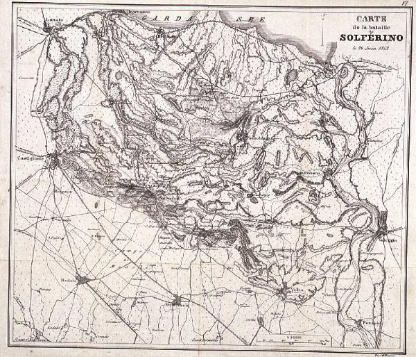 CARTE / de la bataille / de / SOLFÉRINO / le 24 Juin 1859.