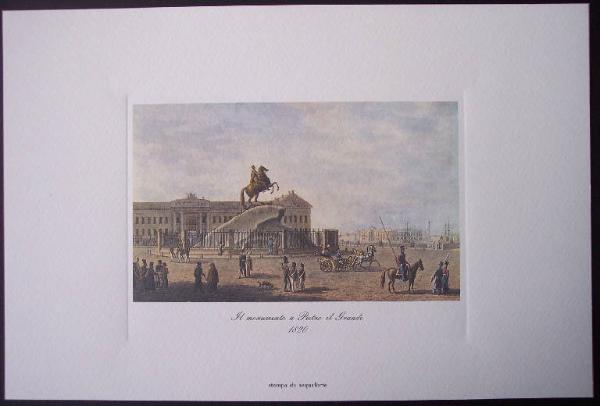 Il monumento a Pietro il Grande 1820