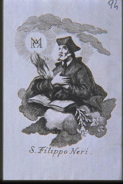 San Filippo Neri ispirato dallo Spirito Santo