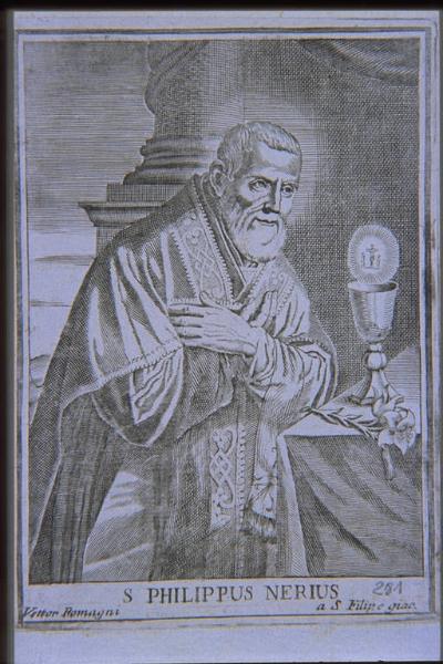 San Filippo Neri in adorazione dell'ostia