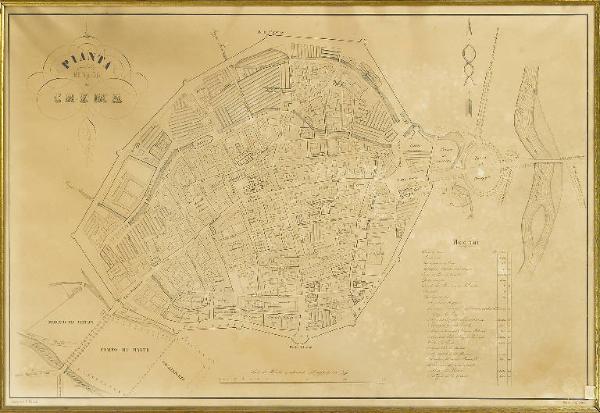 Pianta della Regia città di Crema