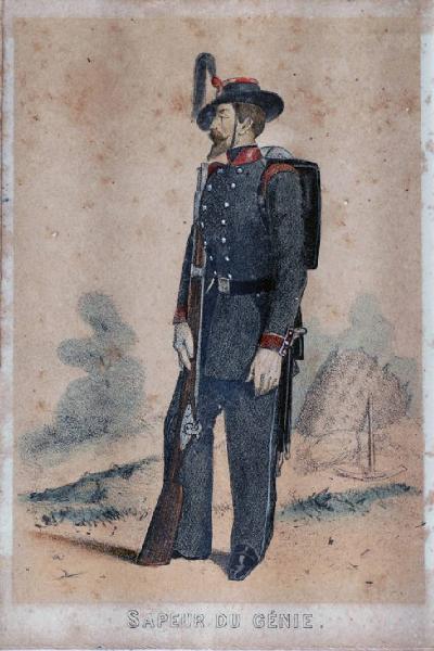 Figurini militari dell'esercito piemonterse nel 1859