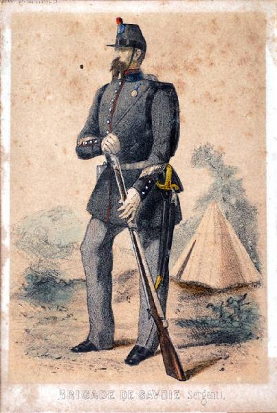 Figurini militari dell'esercito piemonterse nel 1859