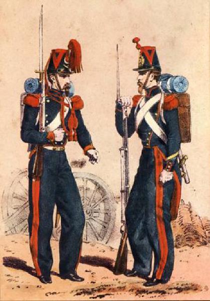 Figurini militari dell'esercito francese nel 1859