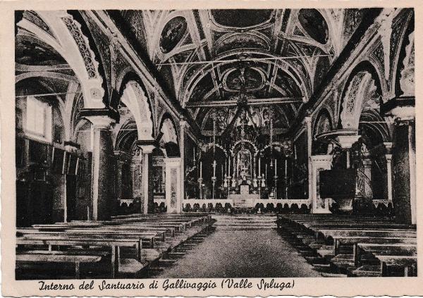 Interno della chiesa di Gallivaggio