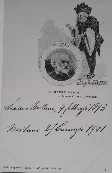 Giuseppe Verdi e le sue Opere principali