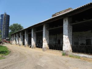 Stalla grande con portico della Cascina Bustighera