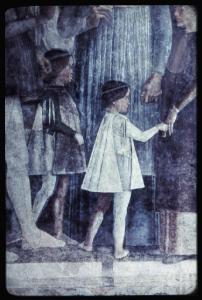 Affresco - L'incontro fra il marchese Ludovico II e il figlio cardinale Francesco - Andrea Mantegna - Mantova - Castello di S. Giorgio - Piano nobile - Camera degli Sposi