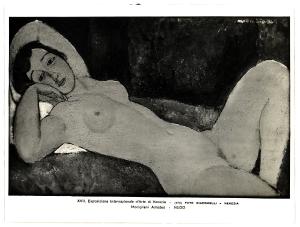 Venezia - XVII Esposizione Internazionale d'Arte - A. Modigliani, Nudo, dipinto