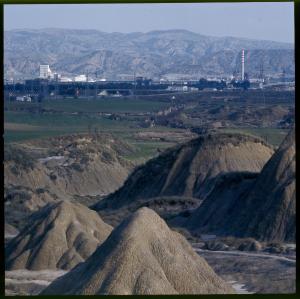 Basilicata - Val Basento - Impianto industriale - Colline argillose