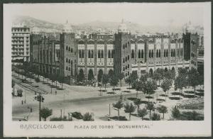 Barcellona - Arena Monumental - Plaza de Toros La Monumental - Piazza - Veduta dall'alto