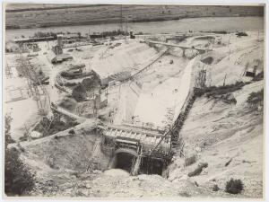 Ala - Centrale idroelettrica in caverna - Cantiere - Veduta dall'alto