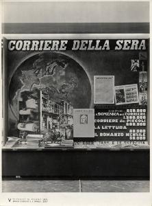 V Triennale - Mostre nel parco - Padiglione della stampa - Stampa italiana contemporanea - Vetrina del "Corriere della sera"