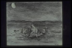 Paesaggio marino notturno