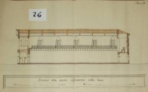 Sezione della nuova infermeria sulla linea