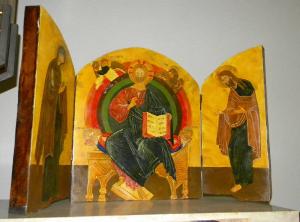 Cristo in trono affiancato dalla Vergine Maria e San Giovanni Battista