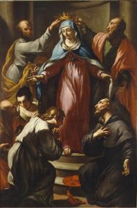 INCORONAZIONE DELLA MADONNA CON I SANTI PIETRO, PAOLO, BONAVENTURA E DEVOTI