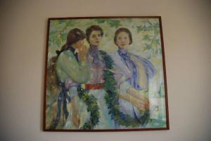 Ritratto di tre donne in paesaggio