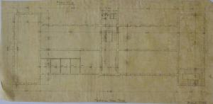 Pianta del fabbricato n. 18 dell'Ospedale Psichiatrico Provinciale di Milano (Mombello)