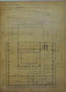 Progetto della nuova dispensa (fabbricato n. 25) dell'Ospedale Psichiatrico Provinciale di Milano (Mombello)