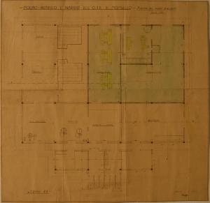 Pianta dell'impianto di produzione del molino-panificio dell'Ospedale Psichiatrico Provinciale di Milano (Mombello)