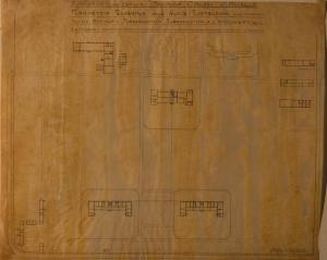 Planimetria delle nuove costruzioni dell'Ospedale Psichiatrico Provinciale di Milano (Mombello)