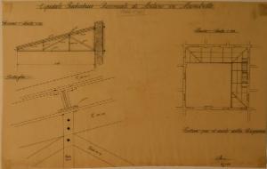 Progetto per tettoia della dispensa (fabbricato n. 25) dell'Ospedale Psichiatrico Provinciale di Milano (Mombello)