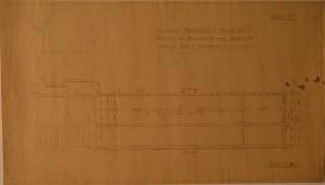 Pianta della lavanderia (fabbricato n. 31) dell'Ospedale Psichiatrico Provinciale di Milano (Mombello)