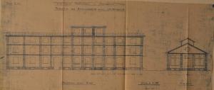 Prospetto della lavanderia (fabbricato n. 31) dell'Ospedale Psichiatrico Provinciale di Milano (Mombello)