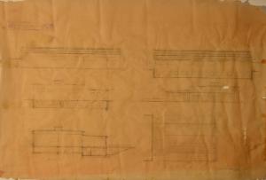 Prospetti e sezioni della cucina (fabbricato n. 25) dell'Ospedale Psichiatrico Provinciale di Milano (Mombello)