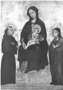 Madonna con Bambino in trono tra San Francesco e Santa Chiara