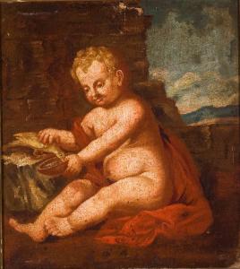 PUTTO CHE ABBEVERA UN UCCELLO