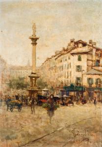 VEDUTA DI PIAZZA DELLA VETRA A MILANO A MILANO