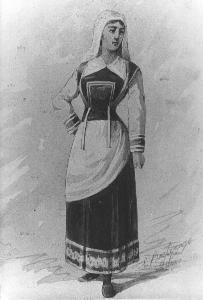 FIGURA FEMMINILE IN COSTUME PER I PROMESSI SPOSI