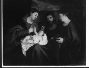 MADONNA CON GESU' BAMBINO E I SANTI GIOVANNI BATTISTA E CECILIA