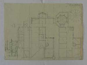 Studio per il 3° e il 4° (Lab.) piano e copertura del Palazzo della Regaleira