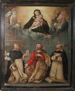 Madonna con Bambino, San Pietro Martire, San Giacomo, San Domenico