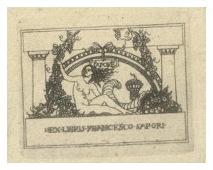 Ex libris per Francesco Sapori