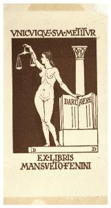 Ex libris per Mansueto Fenini