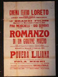 Romanzo di un giovane povero/ Povera Liliana/ Pirata dell'aria/ Aquila Bianca