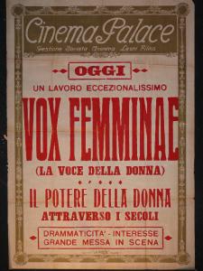 Vox femminae (La voce della donna)